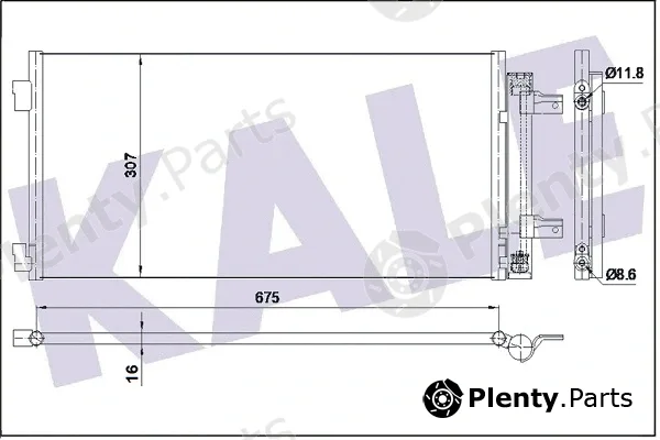 Kale Oto Radyatör 354885 — Condenser, air conditioning