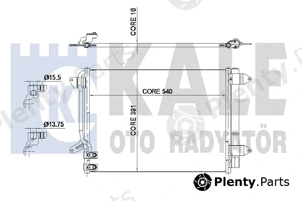 Kale Oto Radyatör 343285 — Condenser, air conditioning