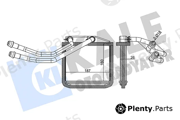 Kale Oto Radyatör 350515 — Heat Exchanger, interior heating