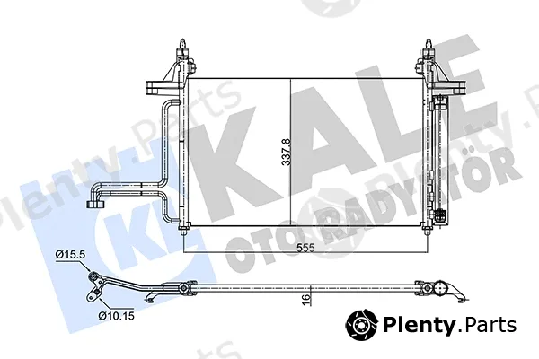 Kale Oto Radyatör 350575 — Condenser, air conditioning