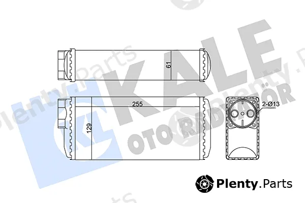 Kale Oto Radyatör 354950 — Heat Exchanger, interior heating