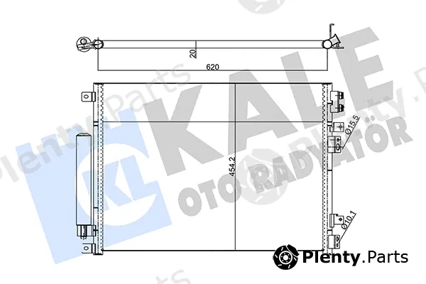 Kale Oto Radyatör 343140 — Condenser, air conditioning