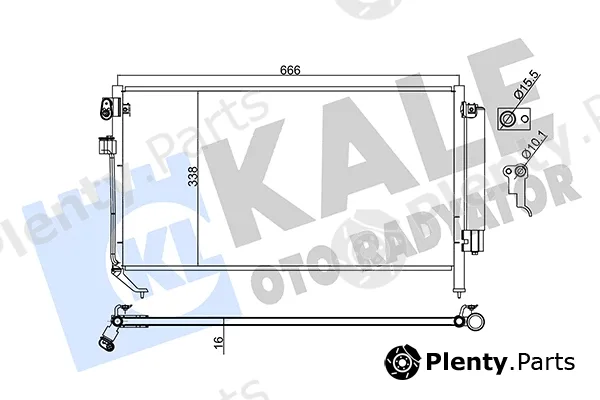Kale Oto Radyatör 382900 — Condenser, air conditioning