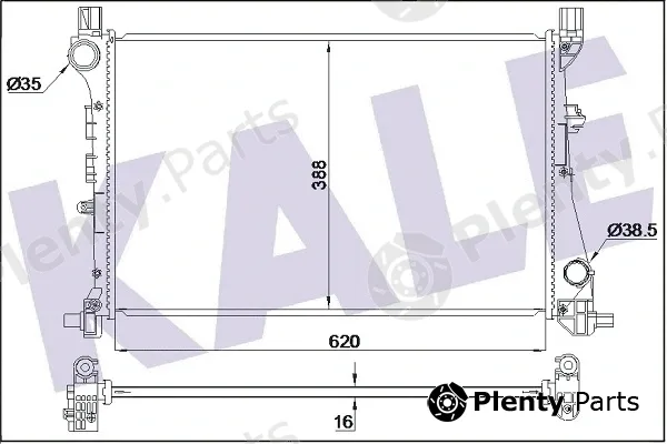 Kale Oto Radyatör 348440 — Radiator, engine cooling
