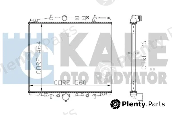 Kale Oto Radyatör 285400 — Radiator, engine cooling