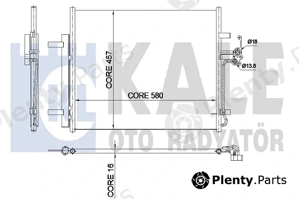 Kale Oto Radyatör 350590 — Condenser, air conditioning