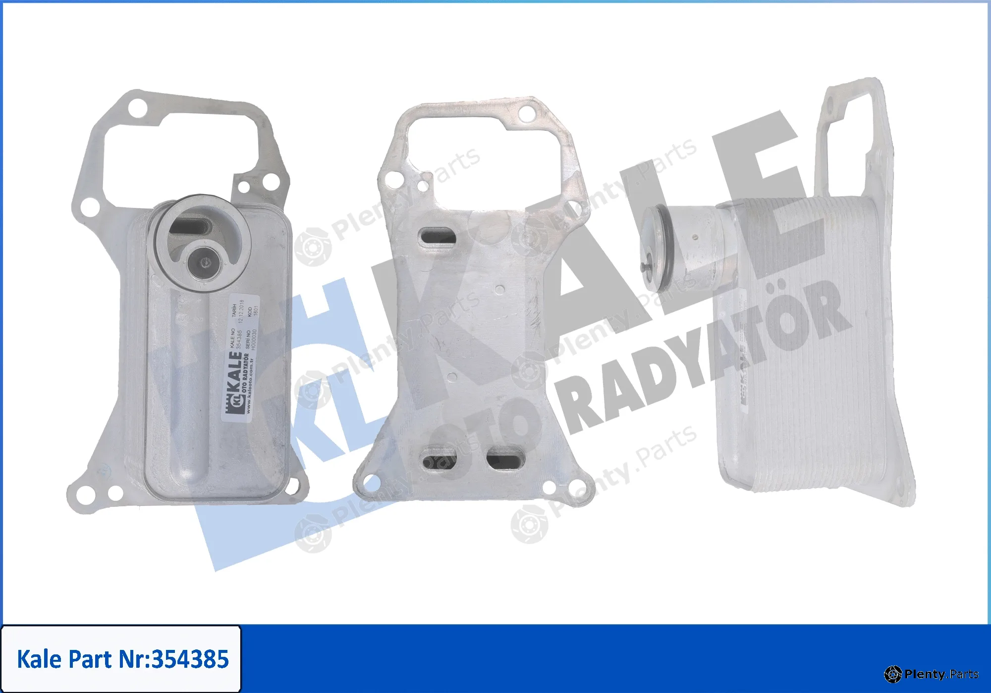 Kale Oto Radyatör 354385 — Oil Cooler, engine oil