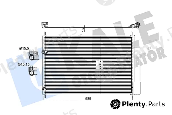 Kale Oto Radyatör 492200 — Condenser, air conditioning