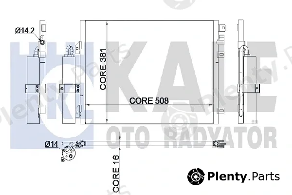 Kale Oto Radyatör 345285 — Condenser, air conditioning