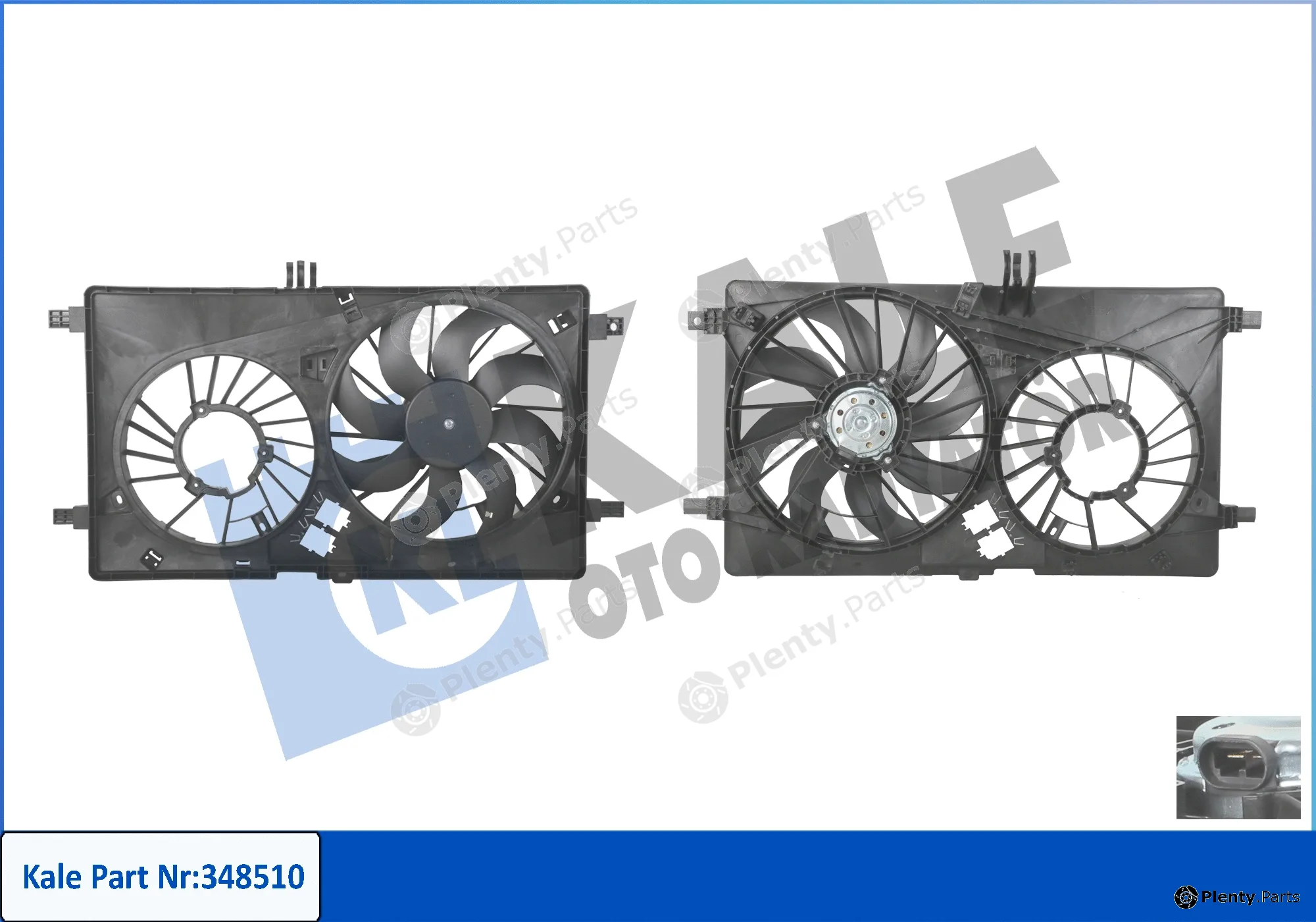 Kale Oto Radyatör 348510 — Fan, engine cooling