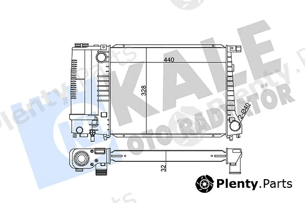 Kale Oto Radyatör 351865 — Radiator, engine cooling
