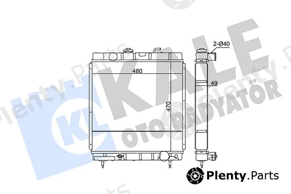 Kale Oto Radyatör 137600 — Radiator, engine cooling