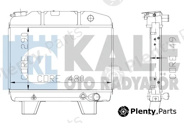Kale Oto Radyatör 117700 — Radiator, engine cooling