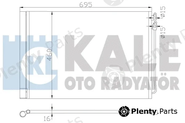 Kale Oto Radyatör 342415 — Condenser, air conditioning