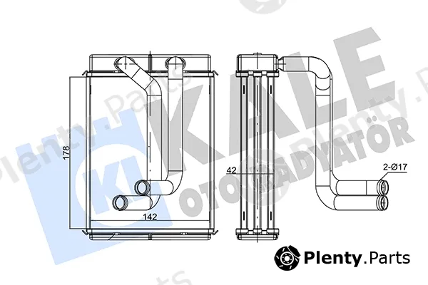 Kale Oto Radyatör 352165 — Heat Exchanger, interior heating