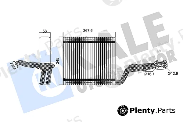 Kale Oto Radyatör 354130 — Evaporator, air conditioning