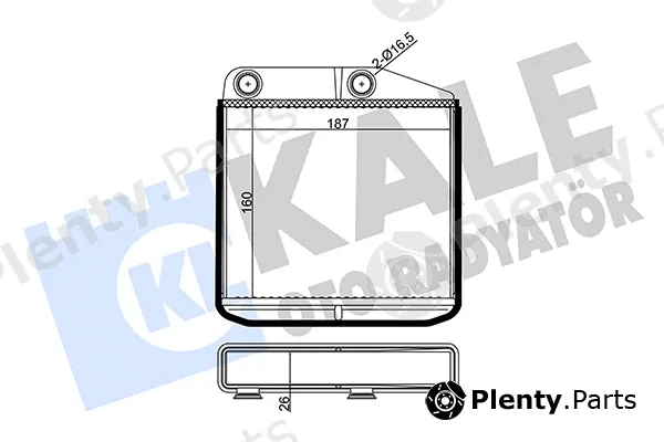 Kale Oto Radyatör 346850 — Heat Exchanger, interior heating