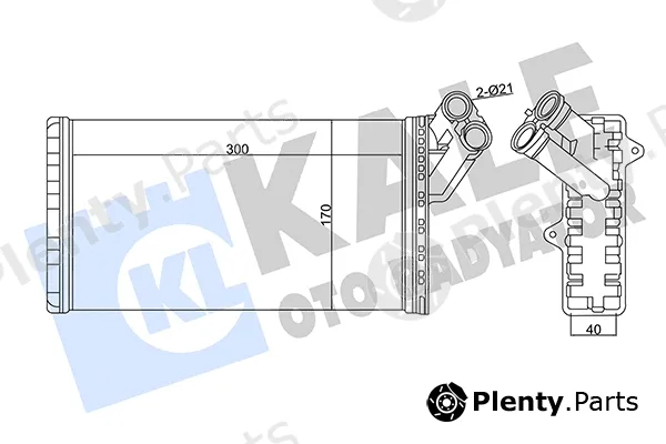 Kale Oto Radyatör 346480 — Heat Exchanger, interior heating