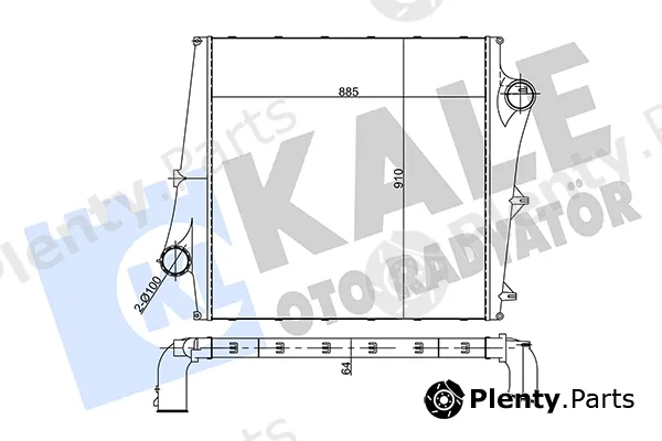 Kale Oto Radyatör 358555 — Charge Air Cooler