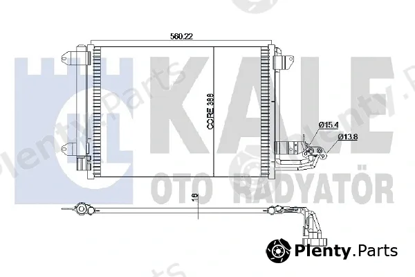 Kale Oto Radyatör 375400 — Condenser, air conditioning
