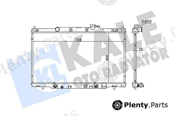 Kale Oto Radyatör 383900 — Radiator, engine cooling