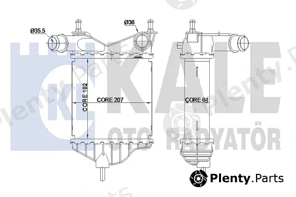 Kale Oto Radyatör 344890 — Charge Air Cooler