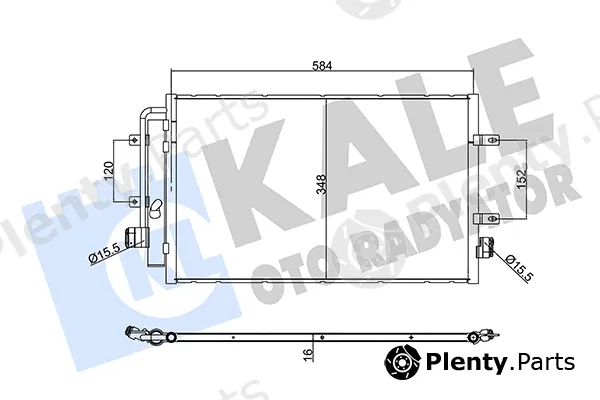 Kale Oto Radyatör 356120 — Condenser, air conditioning