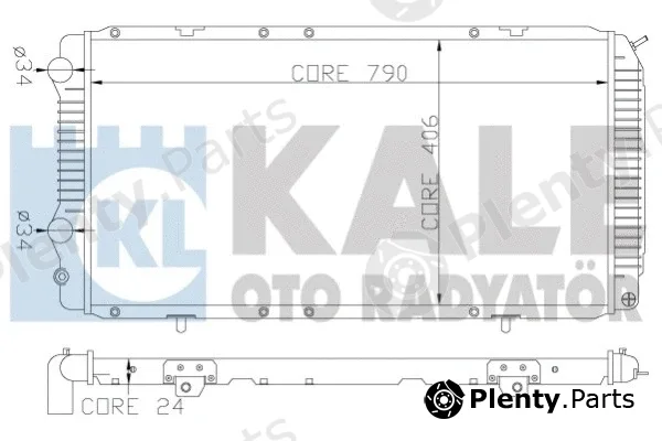 Kale Oto Radyatör 344340 — Radiator, engine cooling