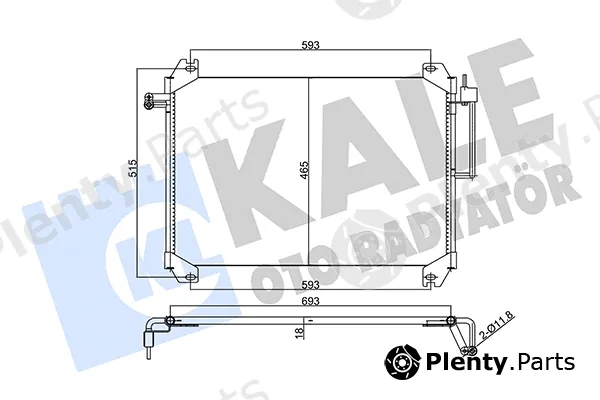 Kale Oto Radyatör 357865 — Condenser, air conditioning
