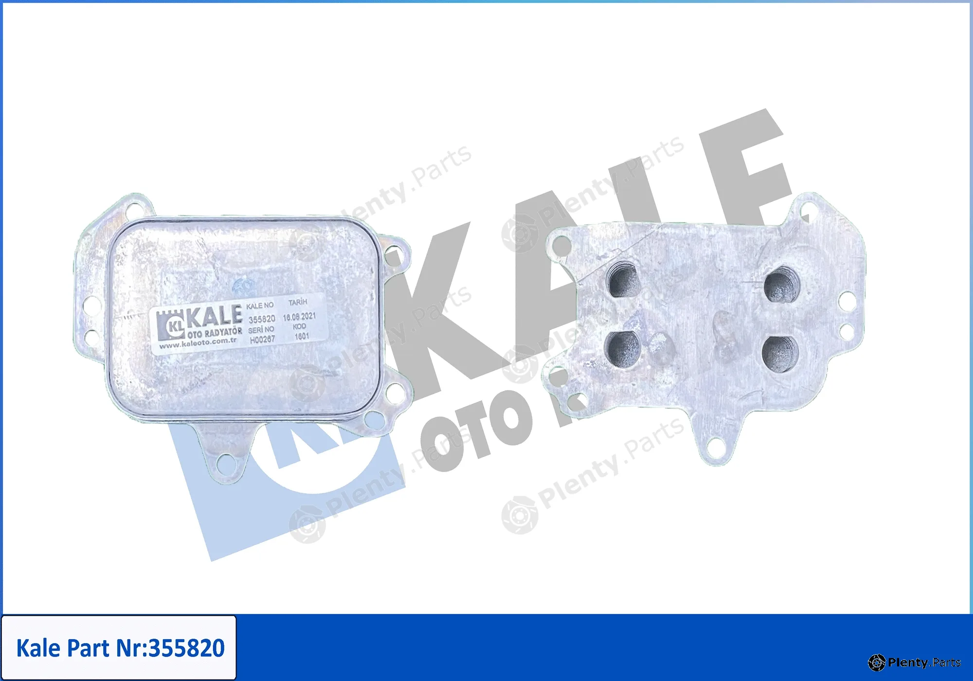 Kale Oto Radyatör 355820 — Oil Cooler, engine oil