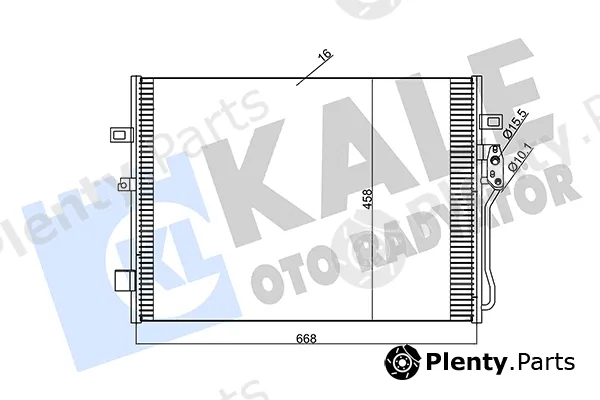Kale Oto Radyatör 345680 — Condenser, air conditioning