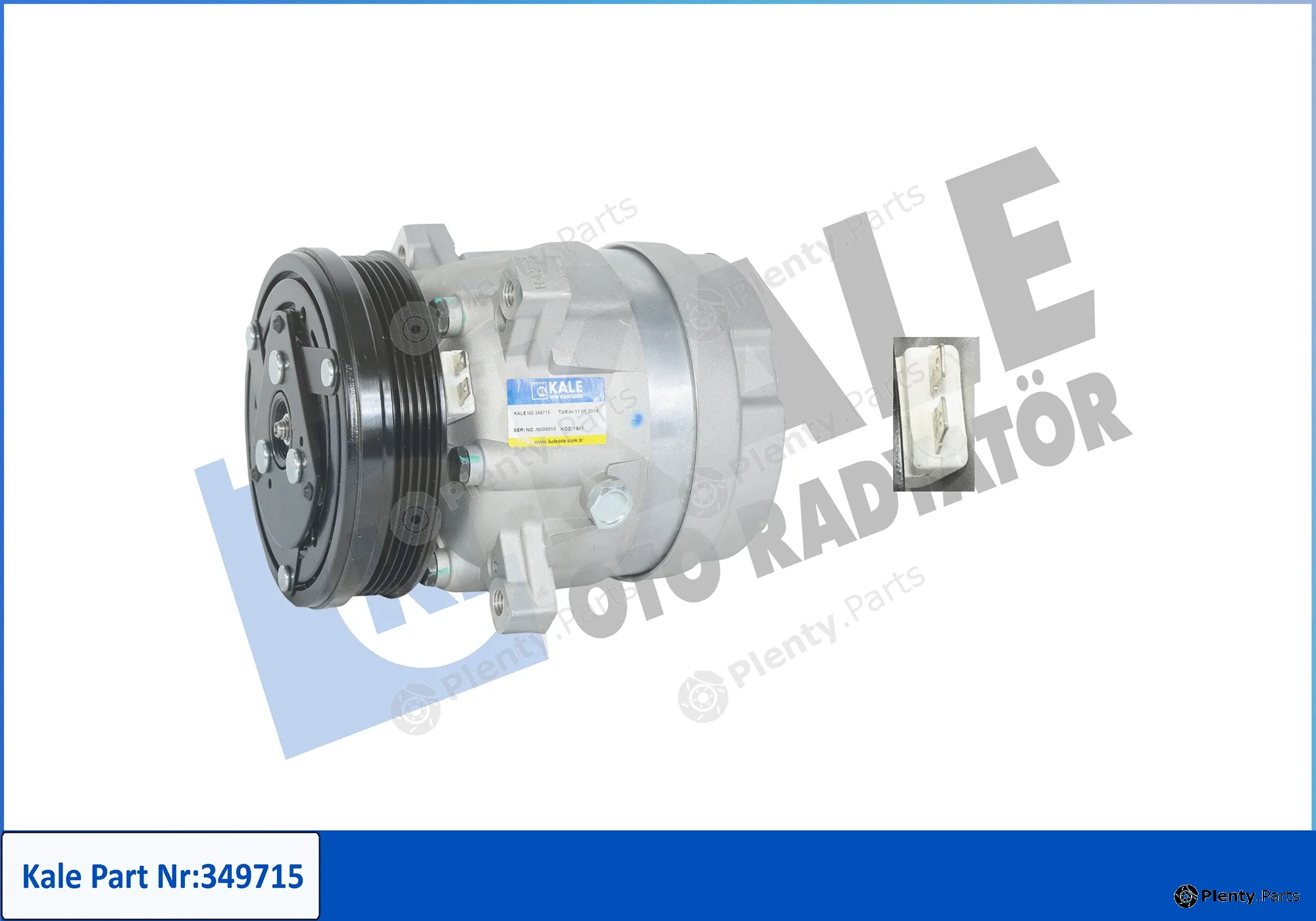 Kale Oto Radyatör 349715 — Compressor, air conditioning