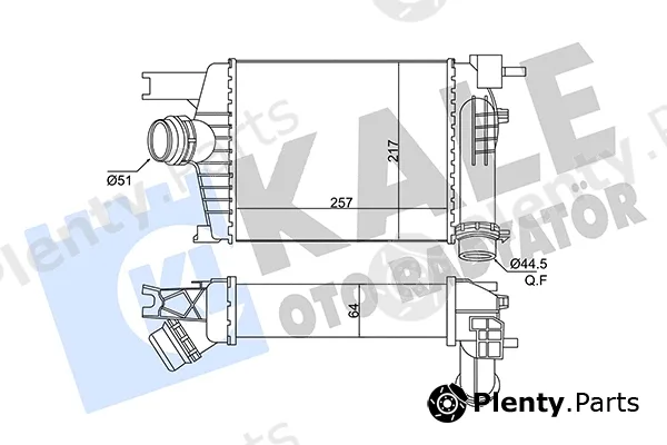 Kale Oto Radyatör 269000 — Charge Air Cooler