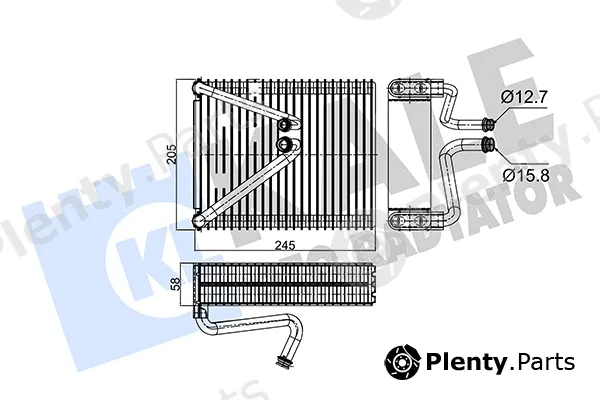 Kale Oto Radyatör 349990 — Evaporator, air conditioning