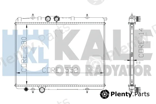 Kale Oto Radyatör 216699 — Radiator, engine cooling