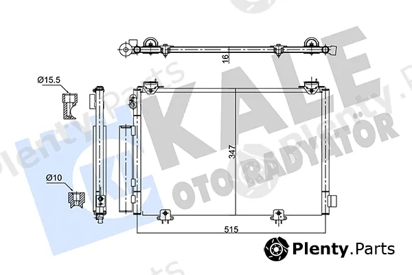 Kale Oto Radyatör 353055 — Condenser, air conditioning
