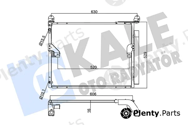Kale Oto Radyatör 345585 — Condenser, air conditioning