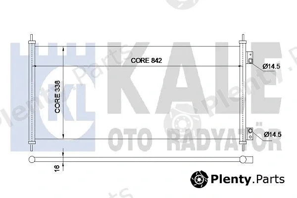 Kale Oto Radyatör 345690 — Condenser, air conditioning