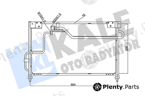 Kale Oto Radyatör 387200 — Condenser, air conditioning