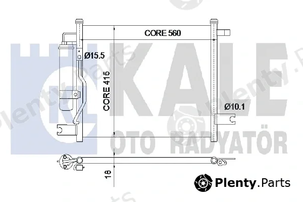 Kale Oto Radyatör 350550 — Condenser, air conditioning