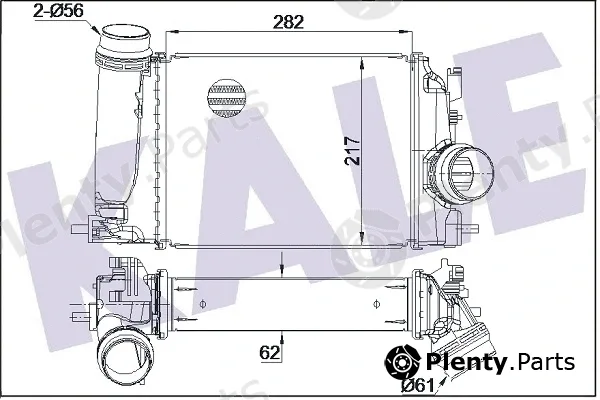 Kale Oto Radyatör 350980 — Charge Air Cooler