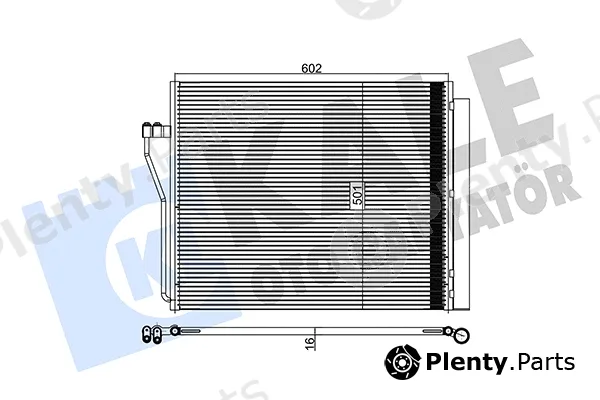 Kale Oto Radyatör 342505 — Condenser, air conditioning