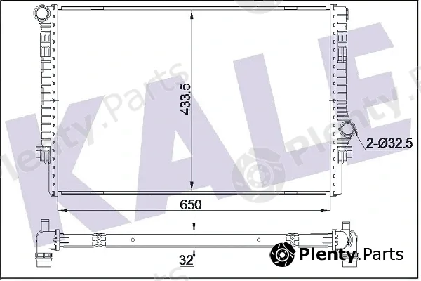 Kale Oto Radyatör 355515 — Radiator, engine cooling