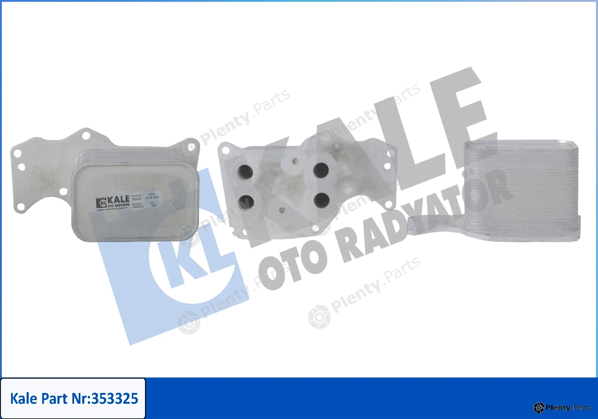 Kale Oto Radyatör 353325 — Oil Cooler, engine oil