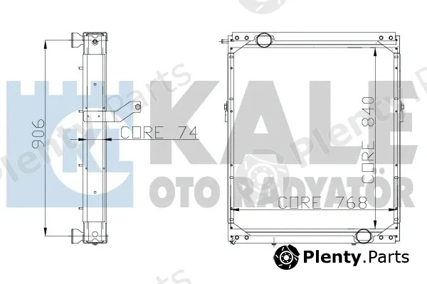 Kale Oto Radyatör 115200 — Radiator, engine cooling