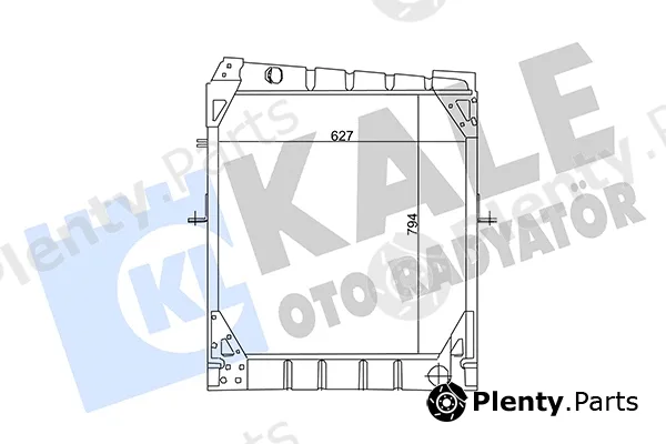 Kale Oto Radyatör 128600 — Radiator, engine cooling