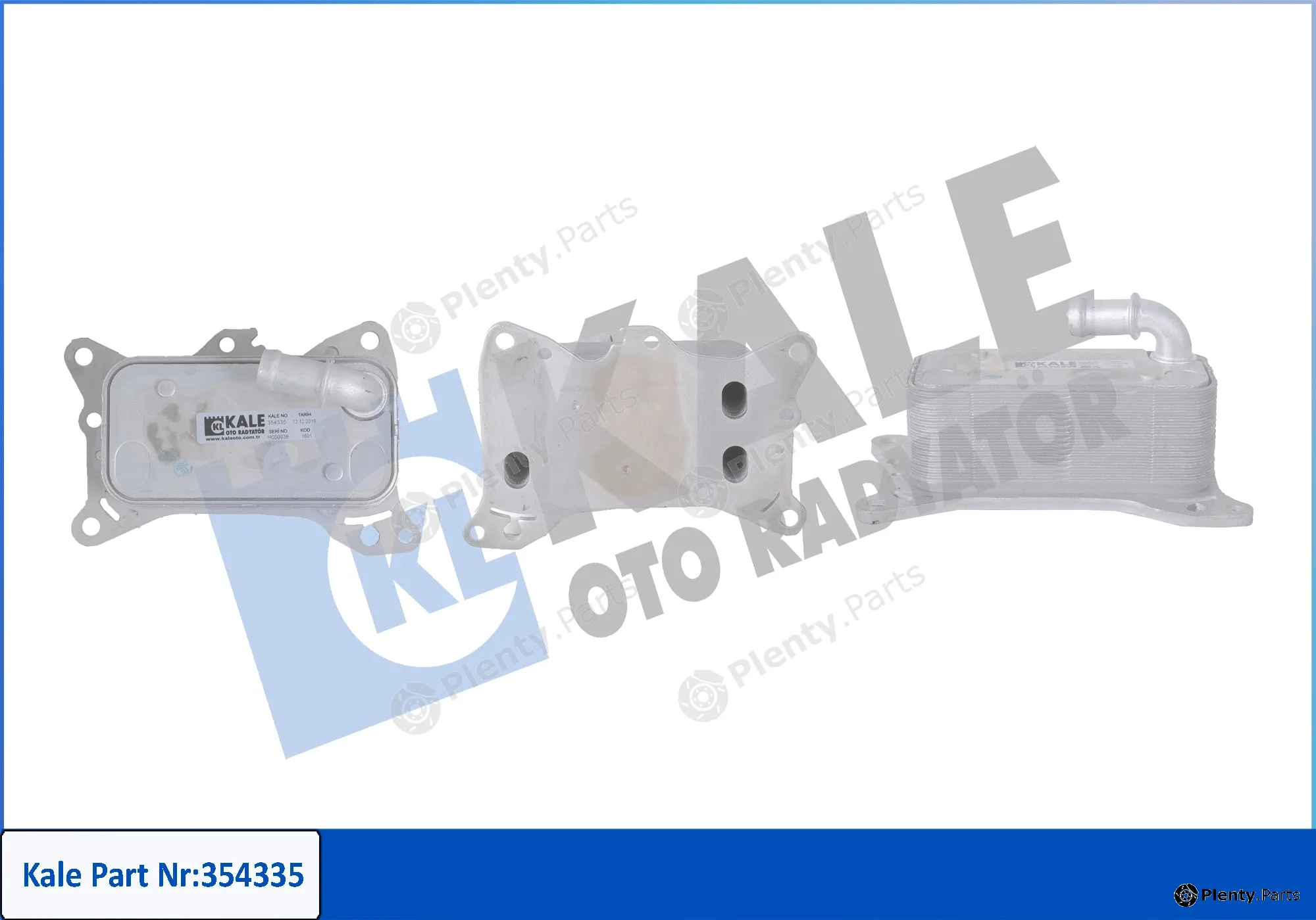 Kale Oto Radyatör 354335 — Oil Cooler, engine oil