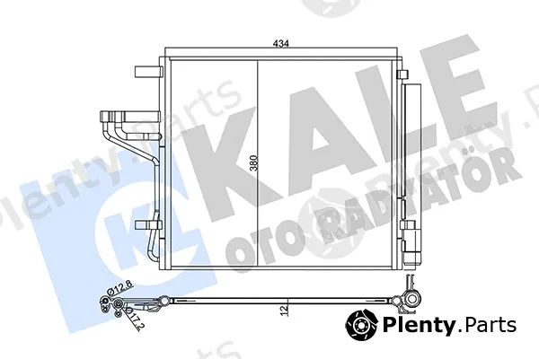 Kale Oto Radyatör 358025 — Condenser, air conditioning