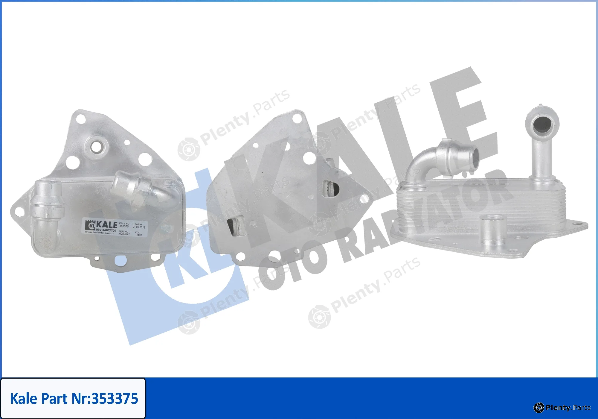 Kale Oto Radyatör 353375 — Oil Cooler, engine oil