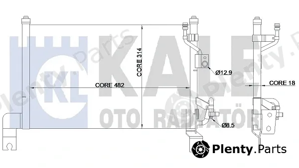 Kale Oto Radyatör 345385 — Condenser, air conditioning